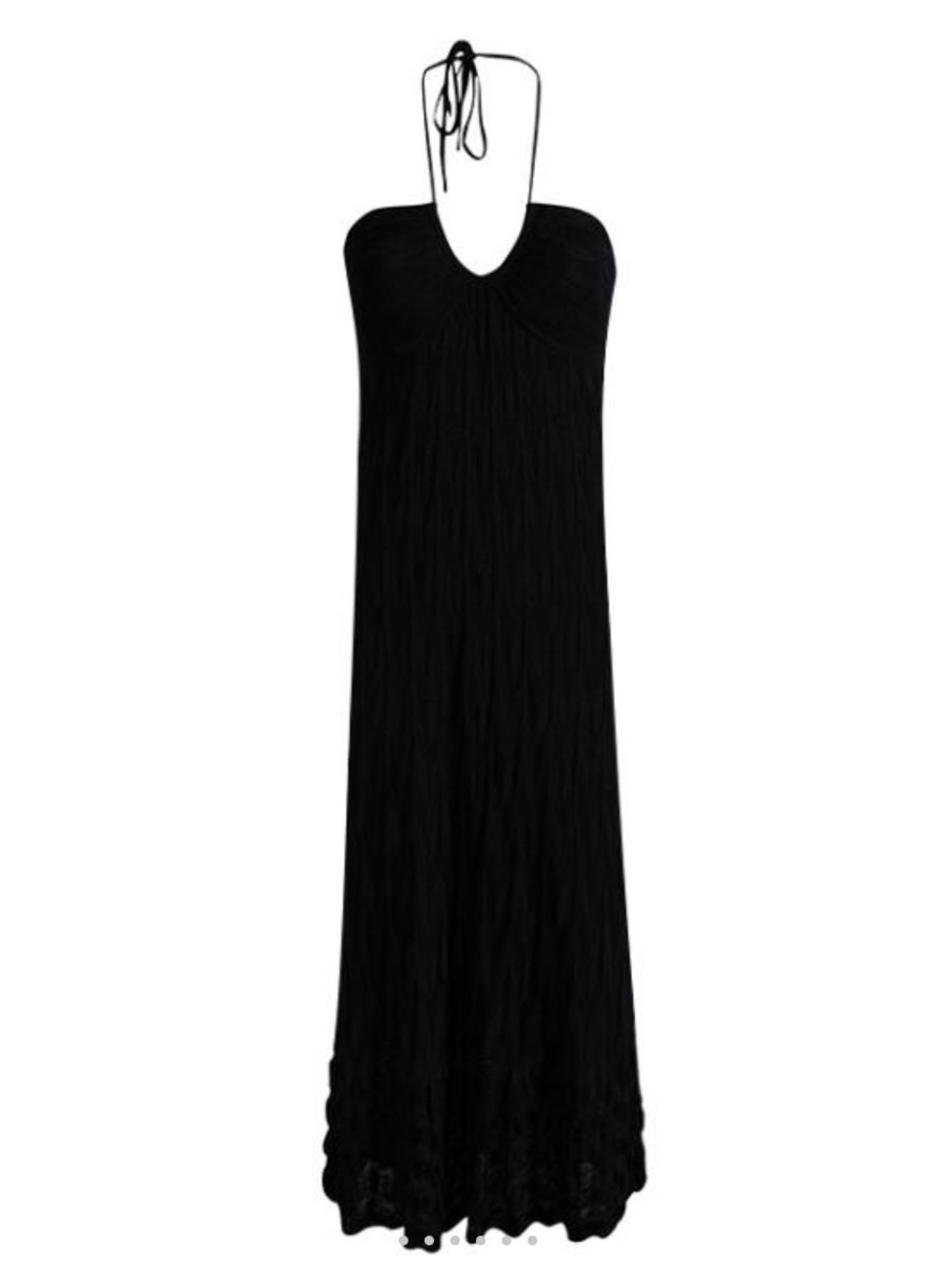 Missoni Black Strapless Knit A-Line Dress